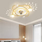 Nordic LED Ceiling Fan Light – Modern Remote Control Fixture