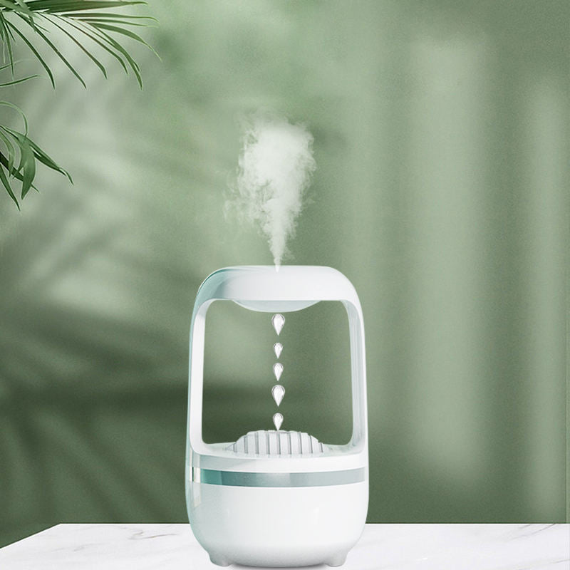 Anti-Gravity Water Drop Humidifier – Aromatherapy & LED Mist Maker