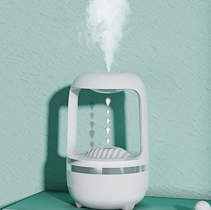 Anti-Gravity Water Drop Humidifier – Aromatherapy & LED Mist Maker