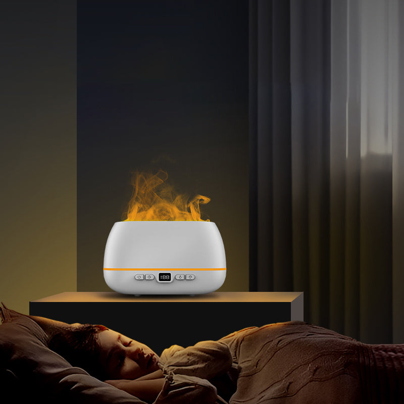 3D Flame Humidifier – USB Aroma Diffuser with LED Light (200ml)