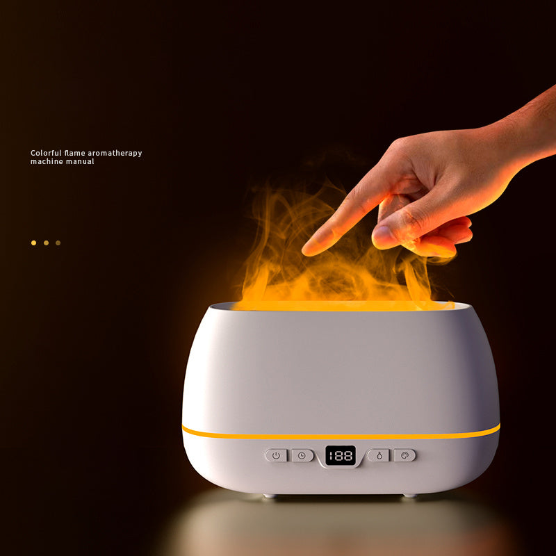 3D Flame Humidifier – USB Aroma Diffuser with LED Light (200ml)