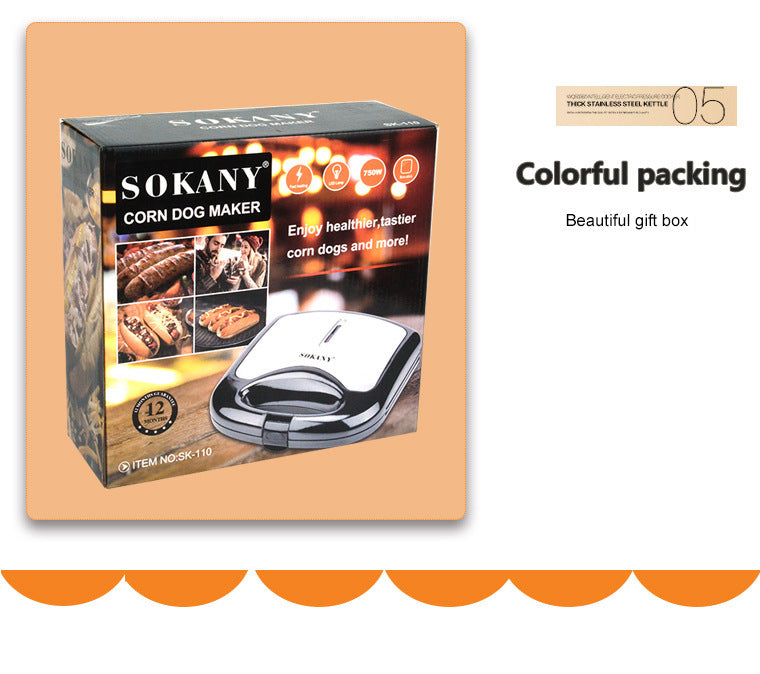 Home Hot Dog & Sausage Frying Machine – Non-Stick Electric Grill