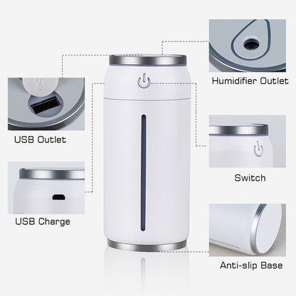220ML Mini Car Humidifier – USB Aroma Diffuser