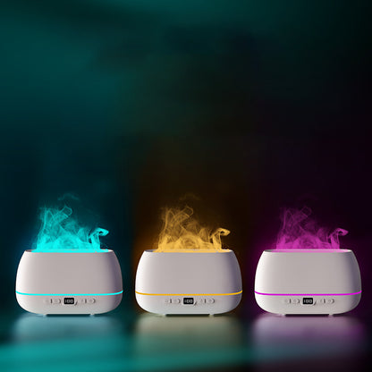 3D Flame Humidifier – USB Aroma Diffuser with LED Light (200ml)